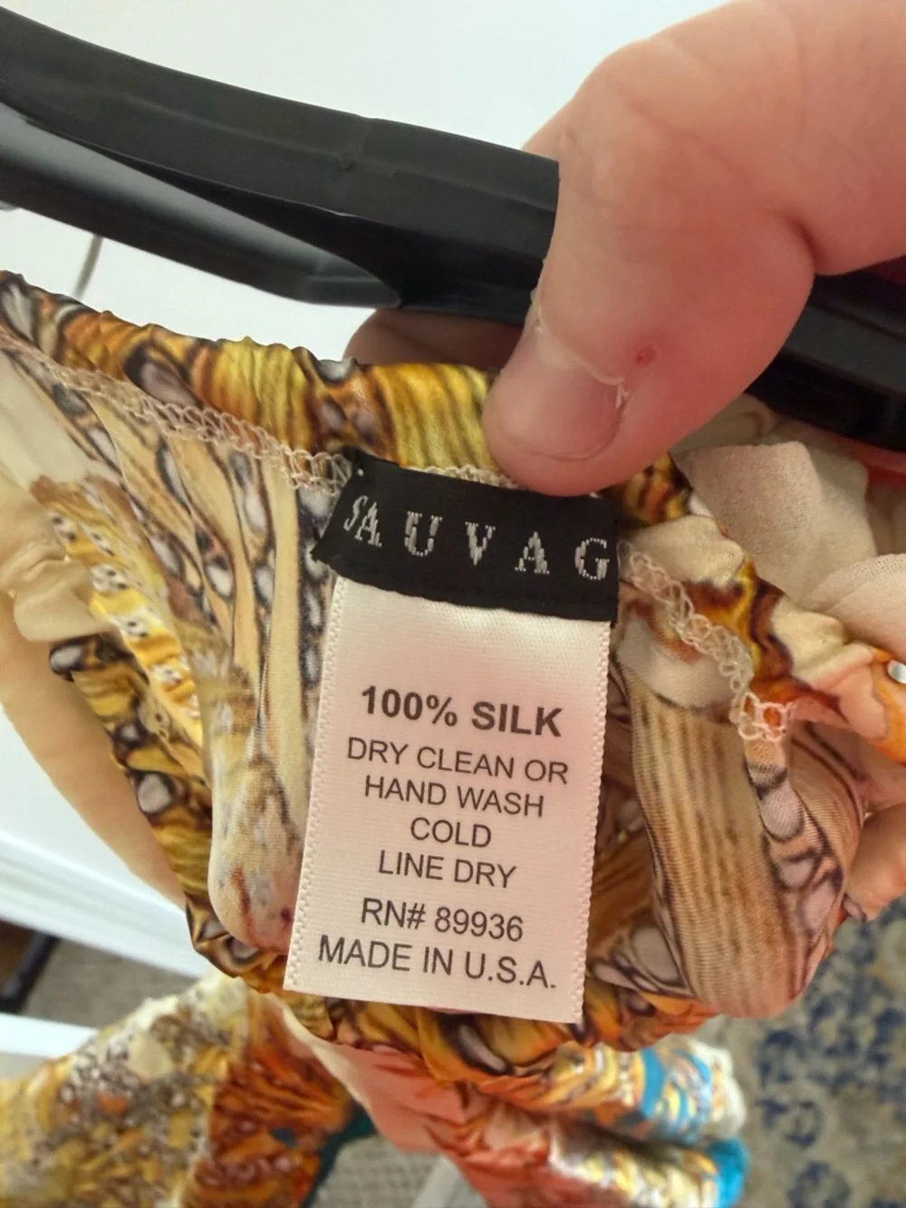 Trina Turk Silk Printed Sundress - Turquoise, Yellow & Cream - Picture 3 of 3